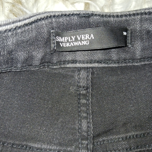 Vera Wang Gray Skinny Jeans sz 16 - Picture 3 of 12